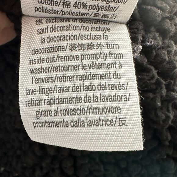 PINK Victoria's Secret Sherpa Lined Hooded Color Block Jacket Oversized Size XS - Picture 7 of 10